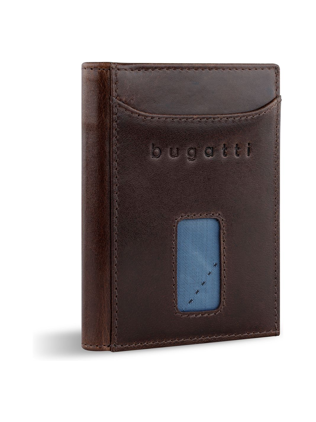 bugatti Secure Slim Portafoglio Protezione RFID Vera Pelle 10 cm bugatti Secure Slim Portafoglio Protezione RFID Vera Pelle 10 cm