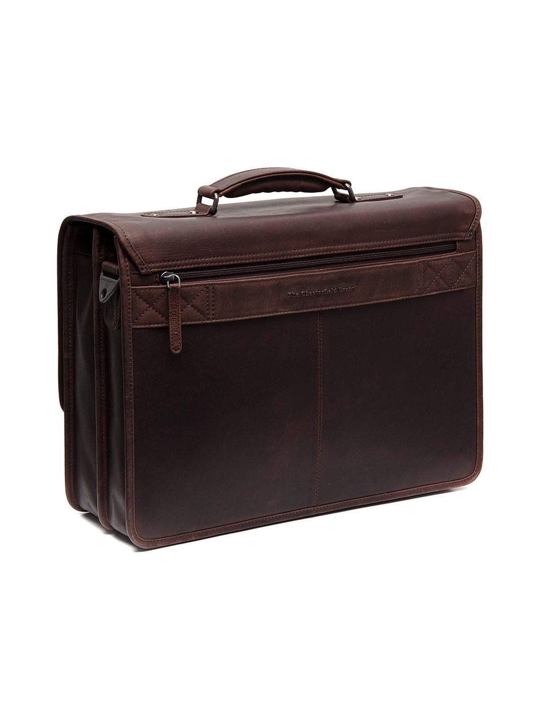 The Chesterfield Brand Glenwood Cartella Messenger Vera Pelle 42 cm Vano porta PC