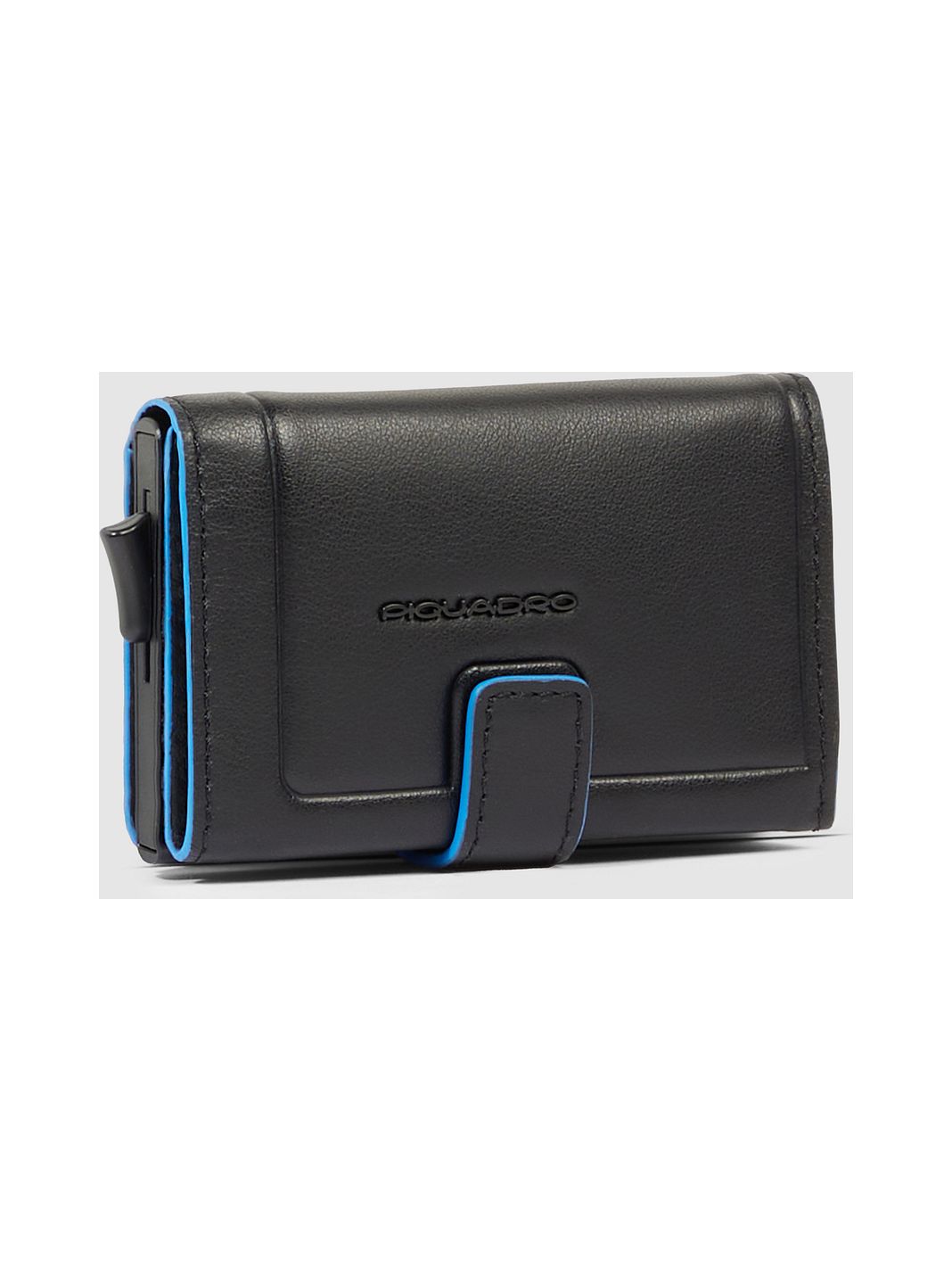 Piquadro Atlas Custodia per carta di credito Protezione RFID Vera Pelle 10 cm Piquadro Atlas Custodia per carta di credito Protezione RFID Vera Pelle 10 cm