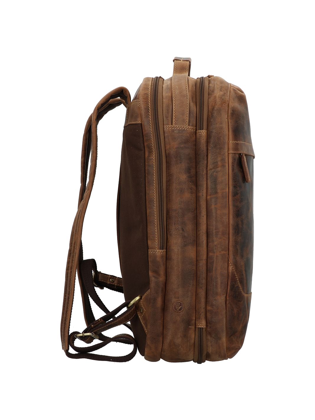 Greenburry Vintage Mochila de negocios Piel natural 48 cm Compartimento para el portátil