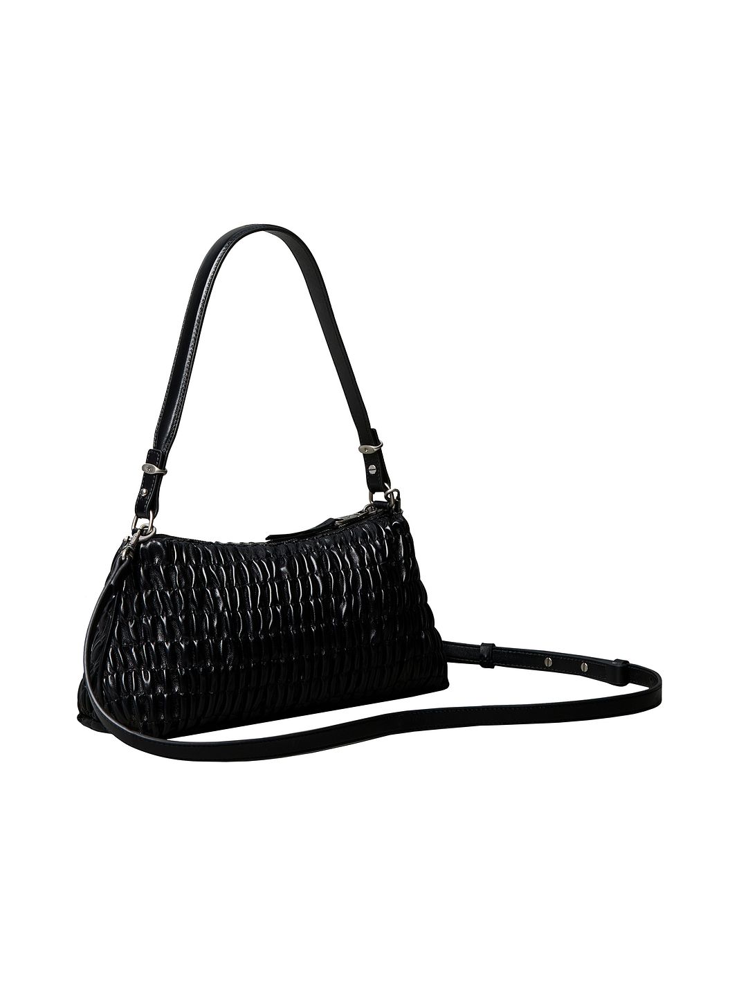 Calvin Klein Ruched Bolsa de hombro 28 cm