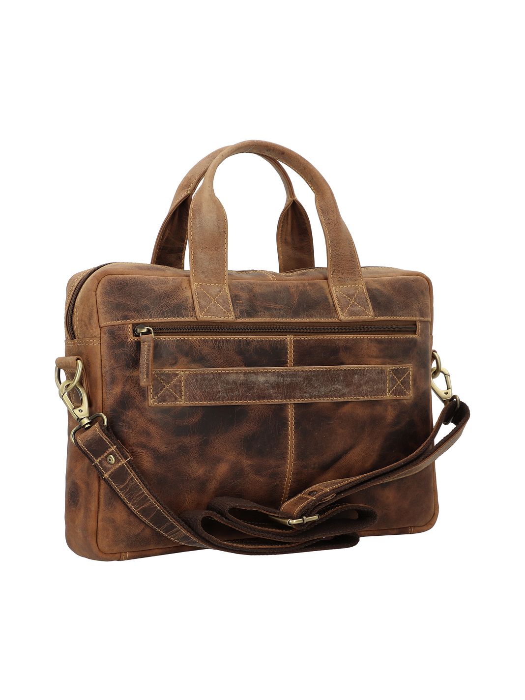 Greenburry Vintage Valigetta Vera Pelle 38 cm Vano porta PC Greenburry Vintage Valigetta Vera Pelle 38 cm Vano porta PC