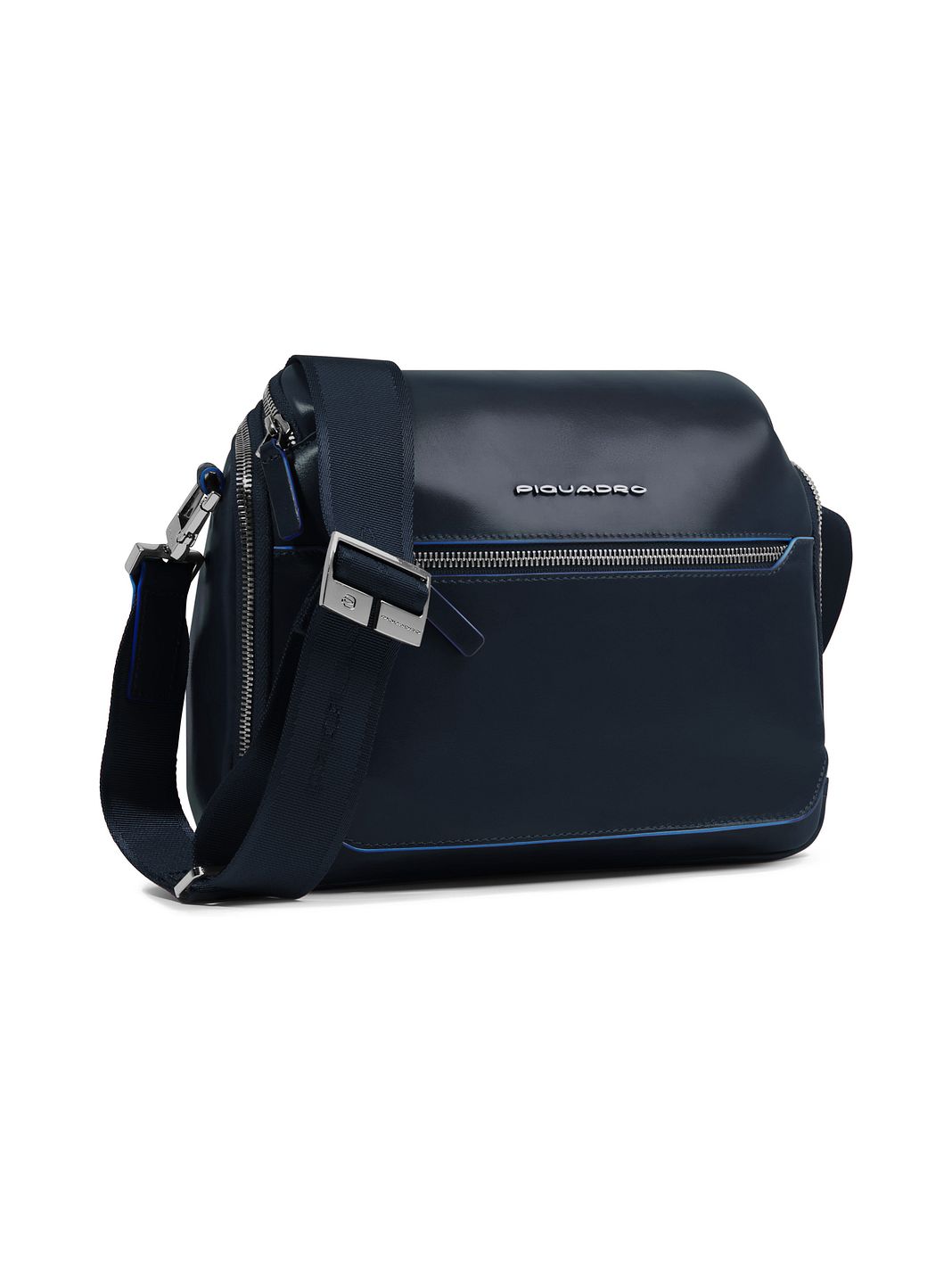 Piquadro Blue Square Borsa a tracolla Vera Pelle 27 cm