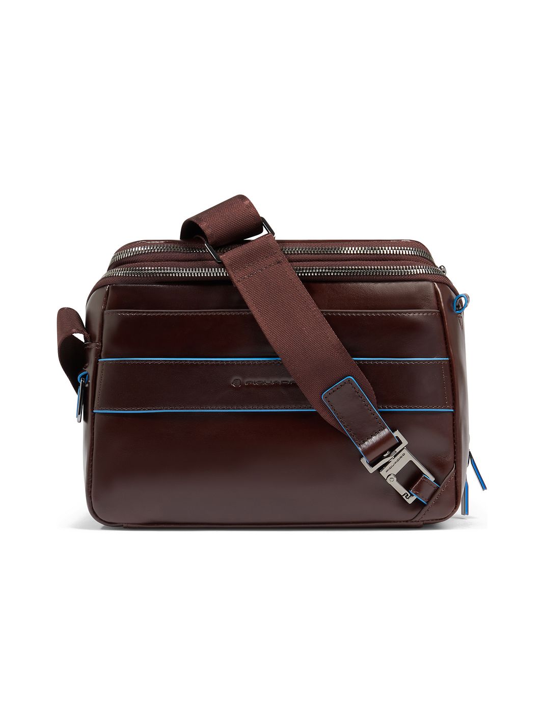 Piquadro Blue Square Borsa a tracolla Vera Pelle 27 cm