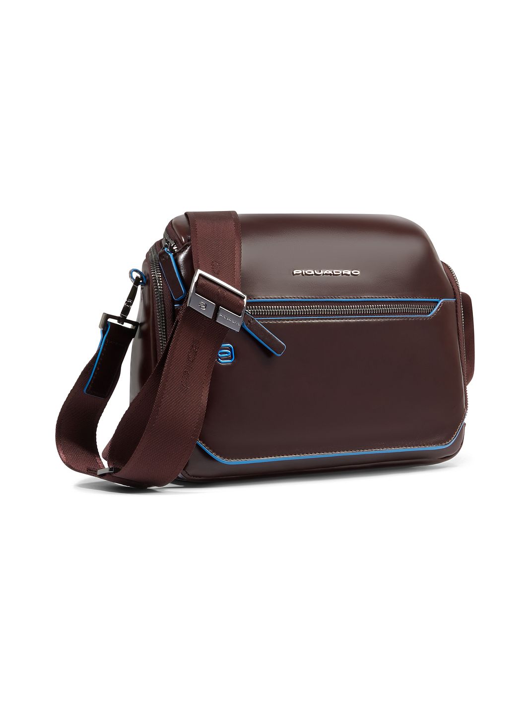 Piquadro Blue Square Borsa a tracolla Vera Pelle 27 cm
