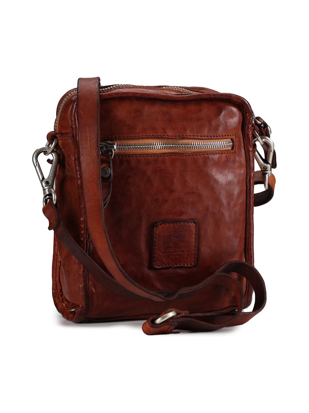 Campomaggi Cipresso Mini Borsa Borsa a tracolla Vera Pelle 17 cm