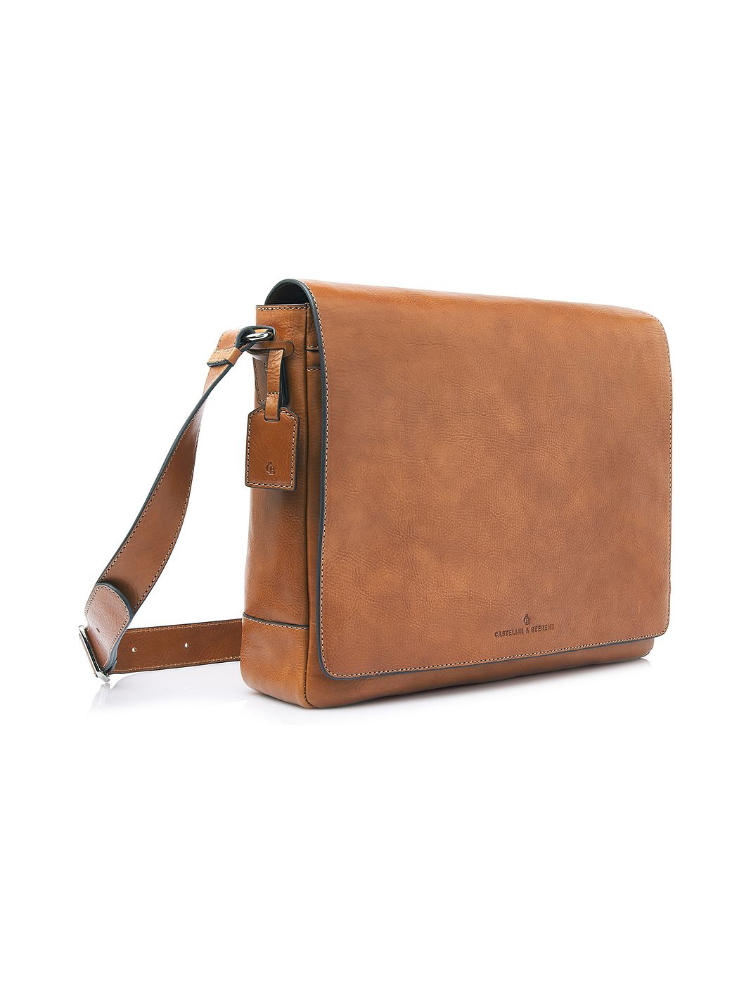 Castelijn & Beerens Mark Cartella Messenger Protezione RFID Vera Pelle 39 cm Vano porta PC