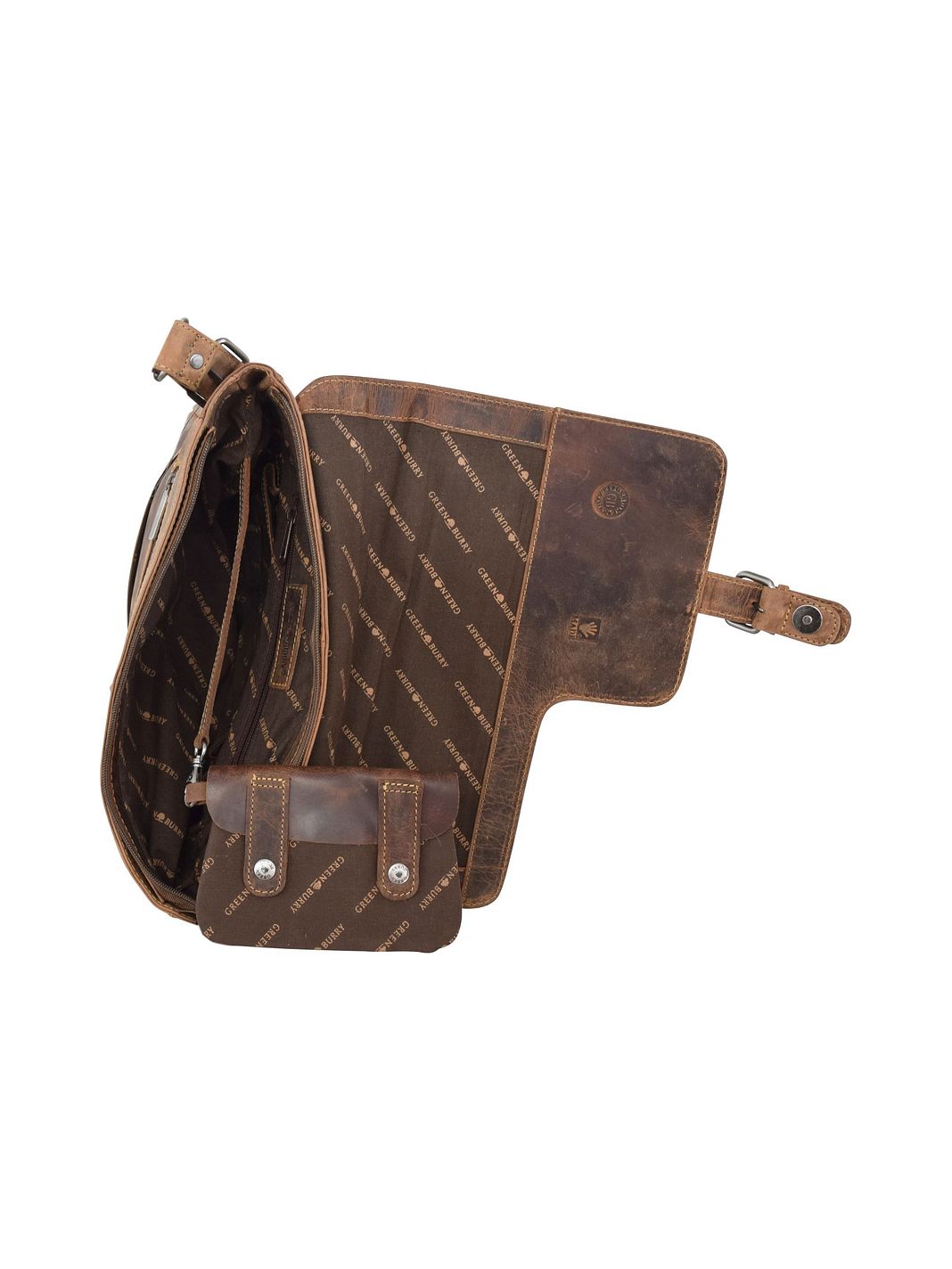 Greenburry Vintage Crossbody taske Læder 32 cm