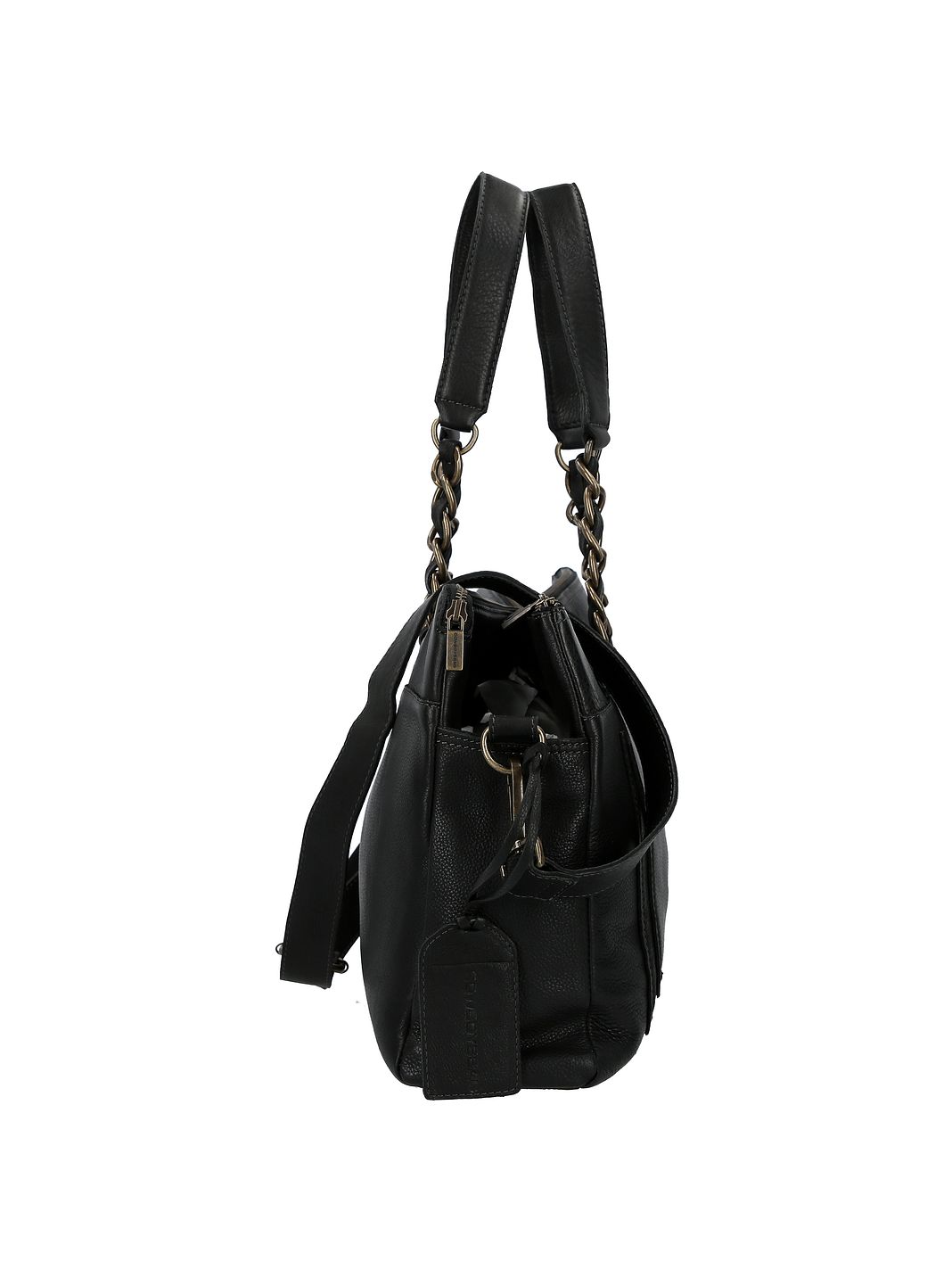 Cowboysbag Chained Barton Borsa a spalla Vera Pelle 40 cm Cowboysbag Chained Barton Borsa a spalla Vera Pelle 40 cm