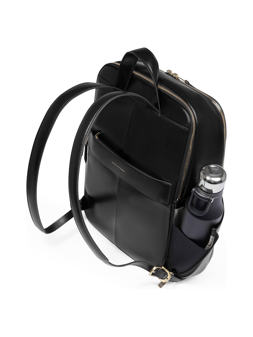 Piquadro Blue Square Zaino da giorno Protezione RFID Vera Pelle 37 cm Vano porta PC