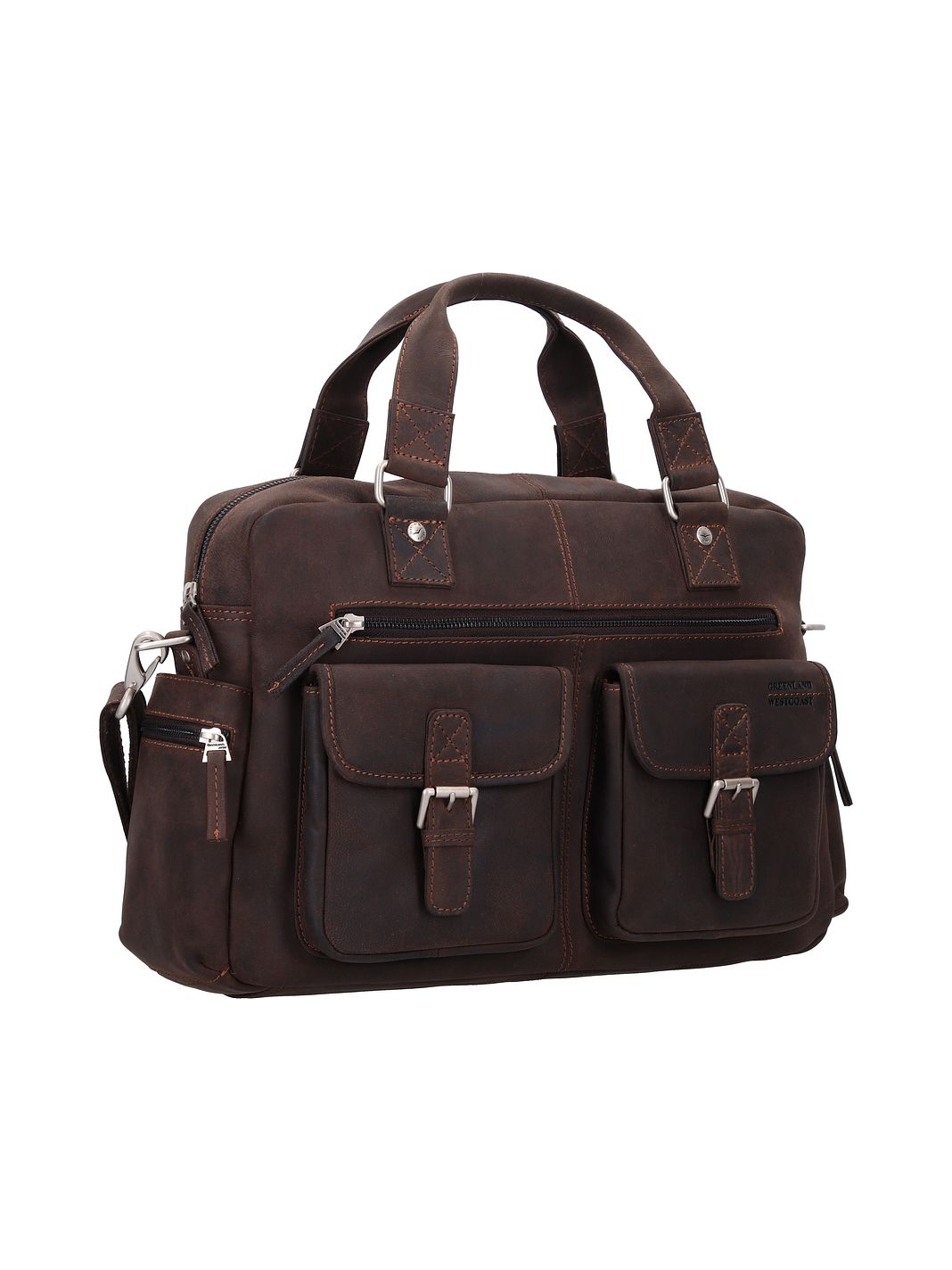 Greenland Nature Westcoast Valigetta Vera Pelle 43 cm Greenland Nature Westcoast Valigetta Vera Pelle 43 cm