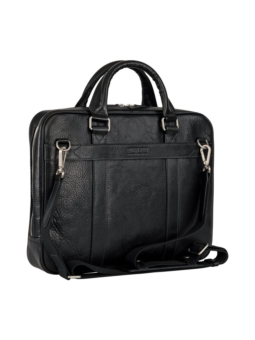 Leonhard Heyden Bergamo Valigetta Vera Pelle 38 cm Vano porta PC Leonhard Heyden Bergamo Valigetta Vera Pelle 38 cm Vano porta PC