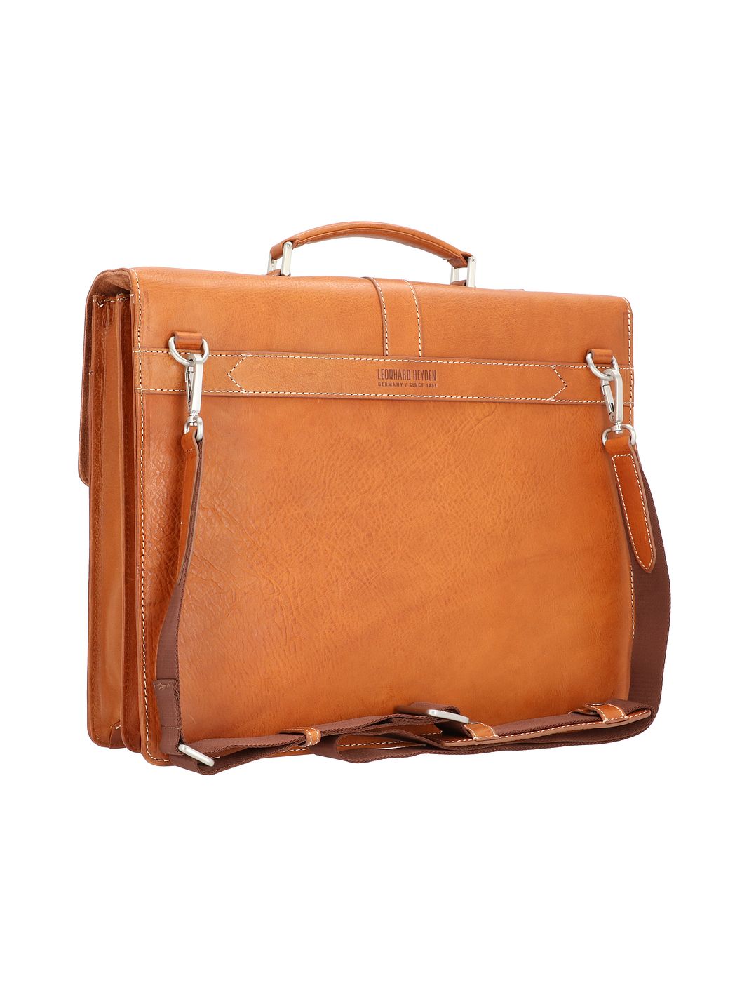 Leonhard Heyden Bergamo Valigetta Vera Pelle 40 cm Vano porta PC Leonhard Heyden Bergamo Valigetta Vera Pelle 40 cm Vano porta PC