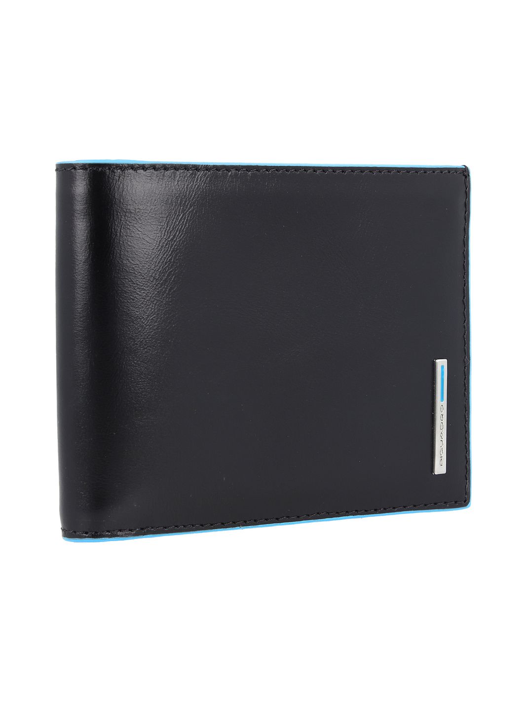 Piquadro Blue Square Custodia per carta di credito Vera Pelle 12 cm