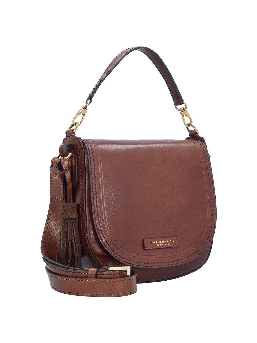 The Bridge Pearldistrict Borsa a spalla Vera Pelle 23 cm The Bridge Pearldistrict Borsa a spalla Vera Pelle 23 cm