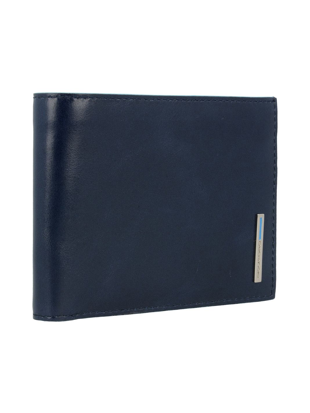 Piquadro Blue Square Custodia per carta di credito Vera Pelle 12 cm