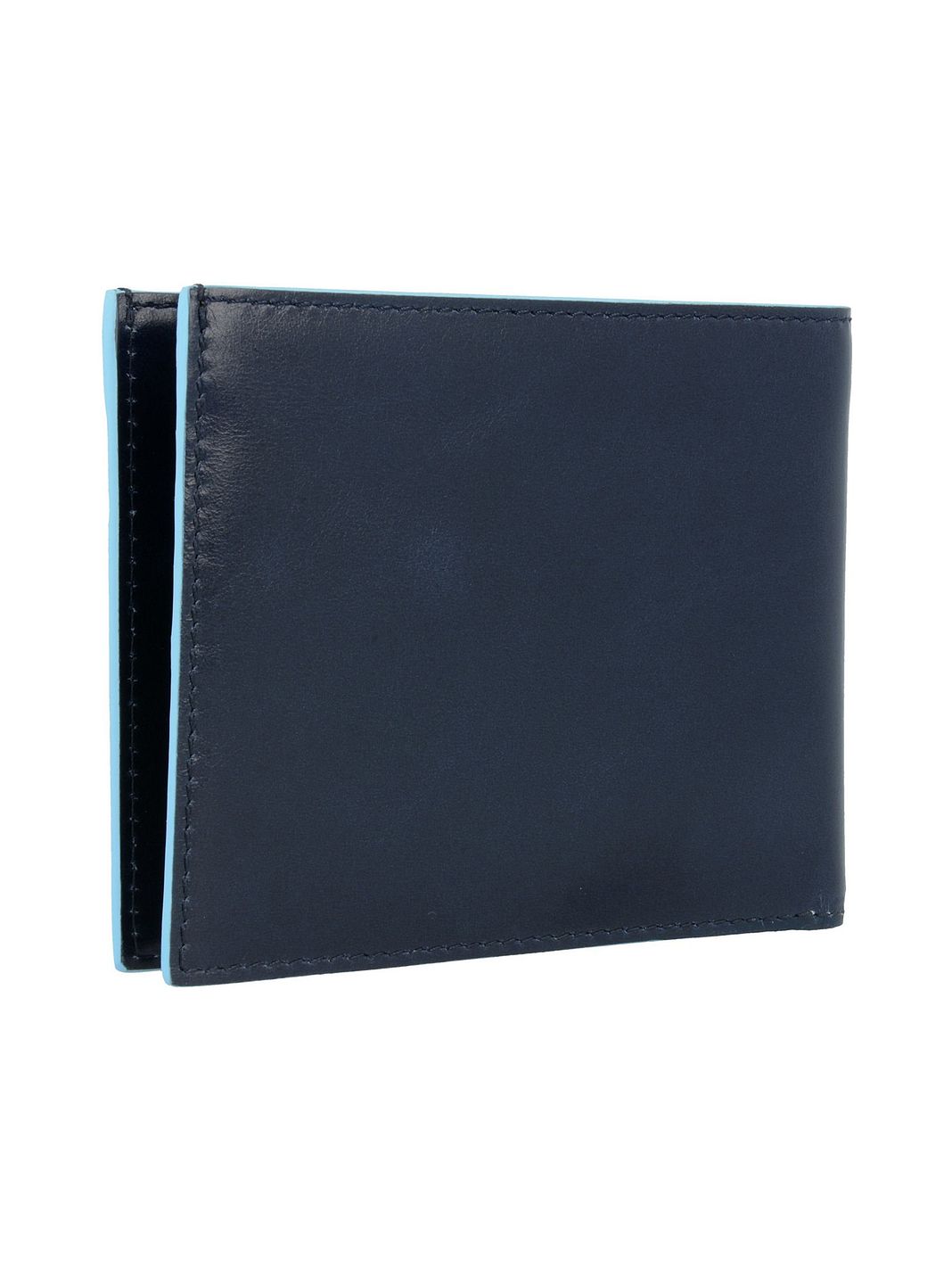 Piquadro Blue Square Custodia per carta di credito Vera Pelle 12 cm