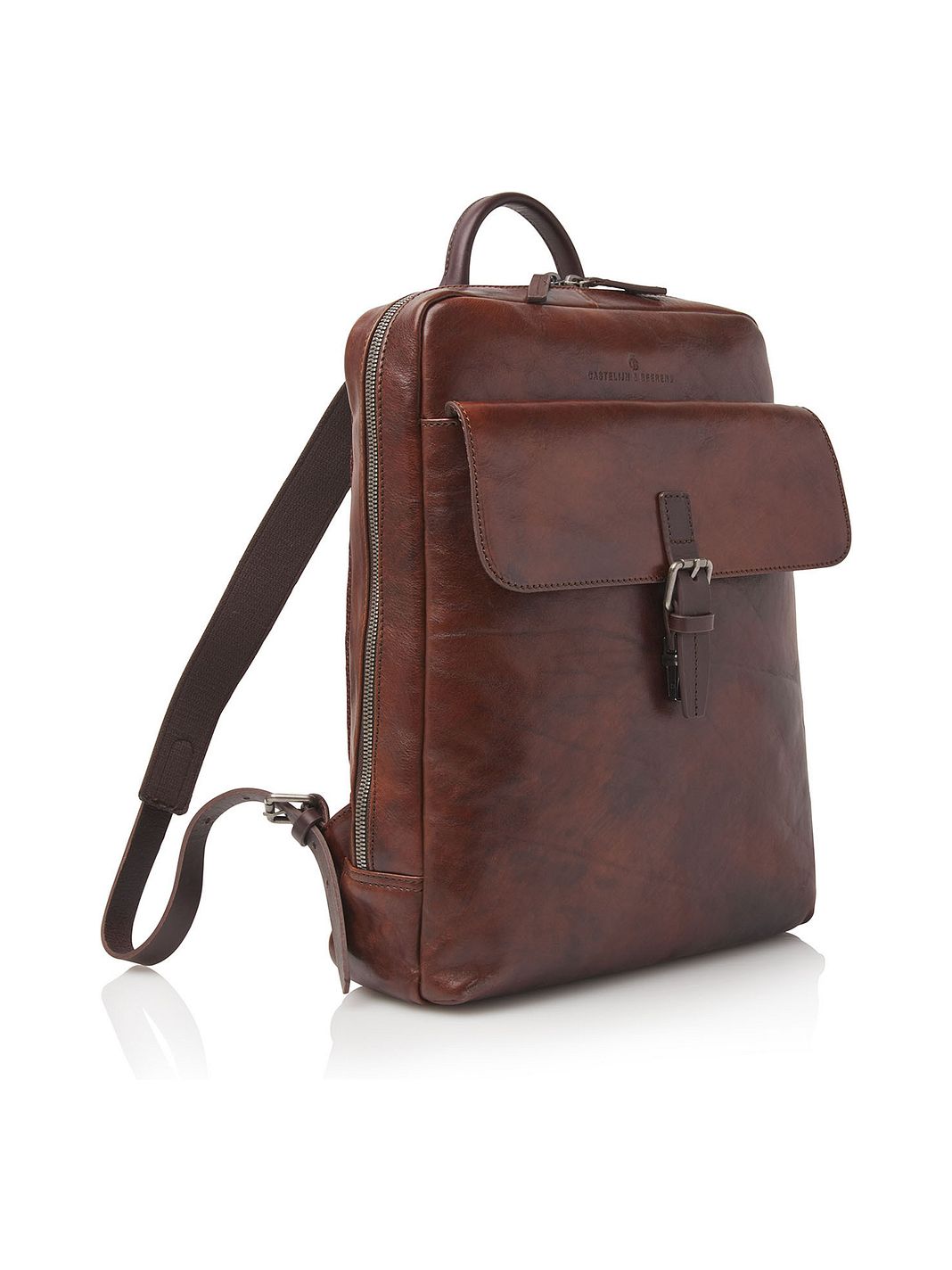 Castelijn & Beerens Rien Zaino da lavoro Protezione RFID Vera Pelle 40 cm Vano porta PC Castelijn & Beerens Rien Zaino da lavoro Protezione RFID Vera Pelle 40 cm Vano porta PC