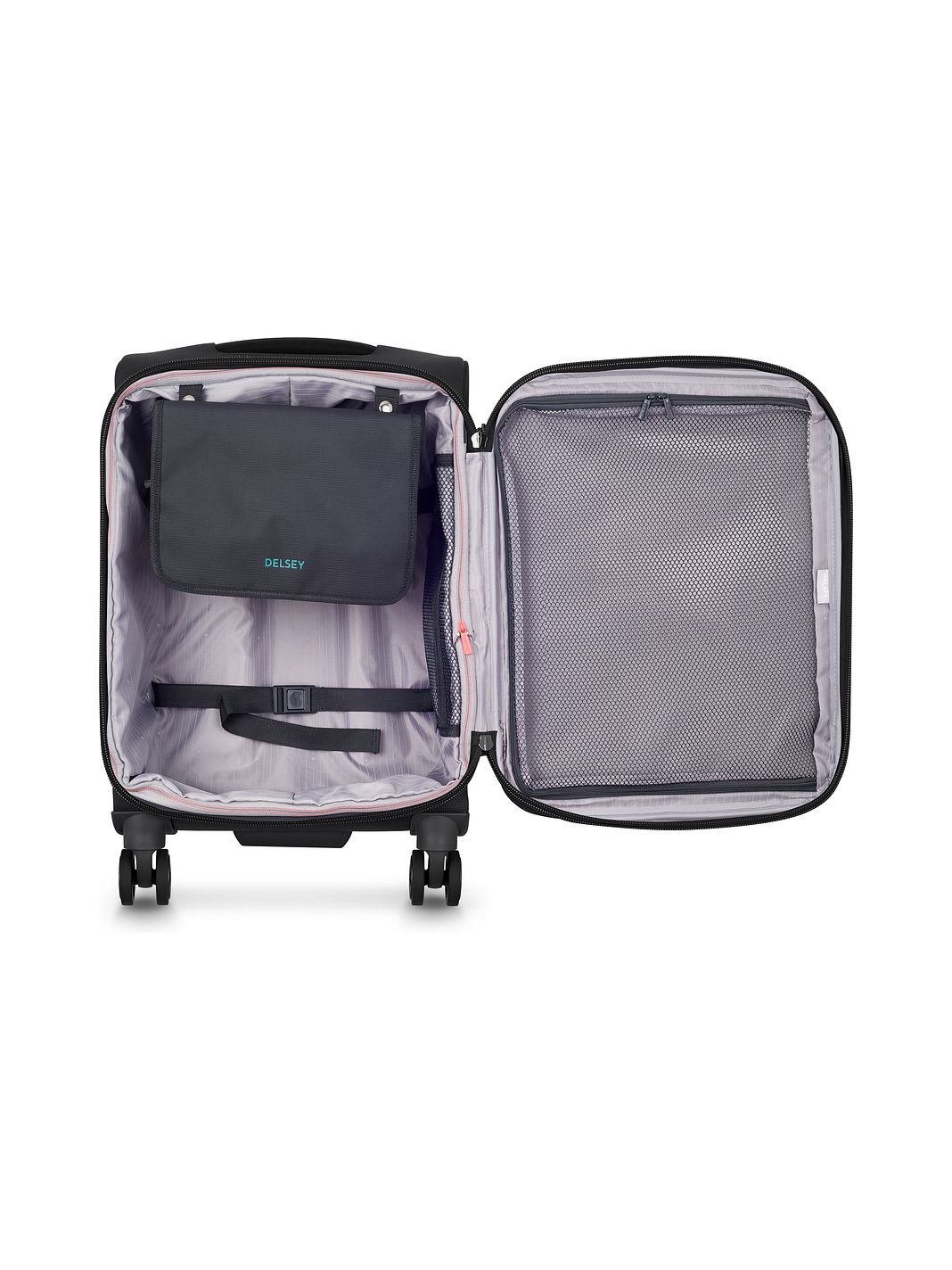 Delsey Paris Helium Dlx 4 ruote Trolley cabina 55 cm espandibile Delsey Paris Helium Dlx 4 ruote Trolley cabina 55 cm espandibile