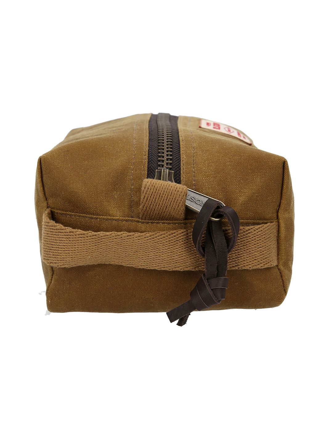 Filson Tin Cloth Borsa da toilette Vera Pelle 23 cm
