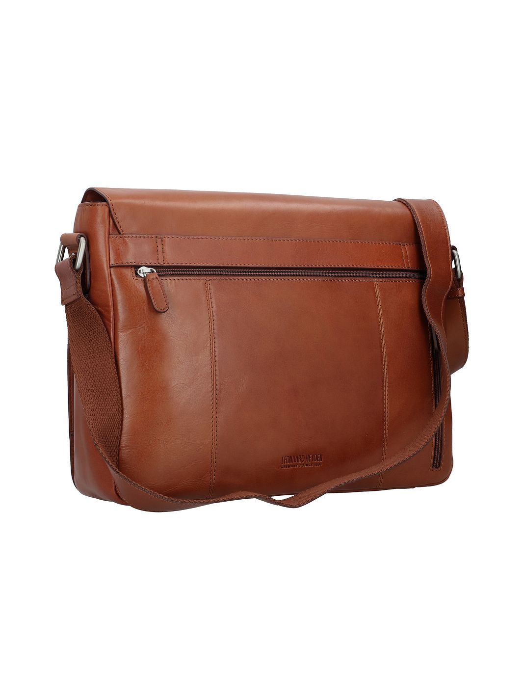 Leonhard Heyden Cambridge Messaggero Vera Pelle 38 cm Vano porta PC Leonhard Heyden Cambridge Messaggero Vera Pelle 38 cm Vano porta PC