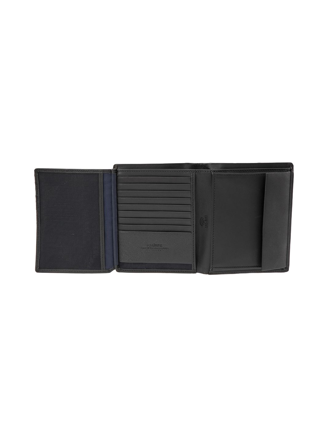 Maître Abtweiler Hamlet Portafoglio Protezione RFID Vera Pelle 13 cm