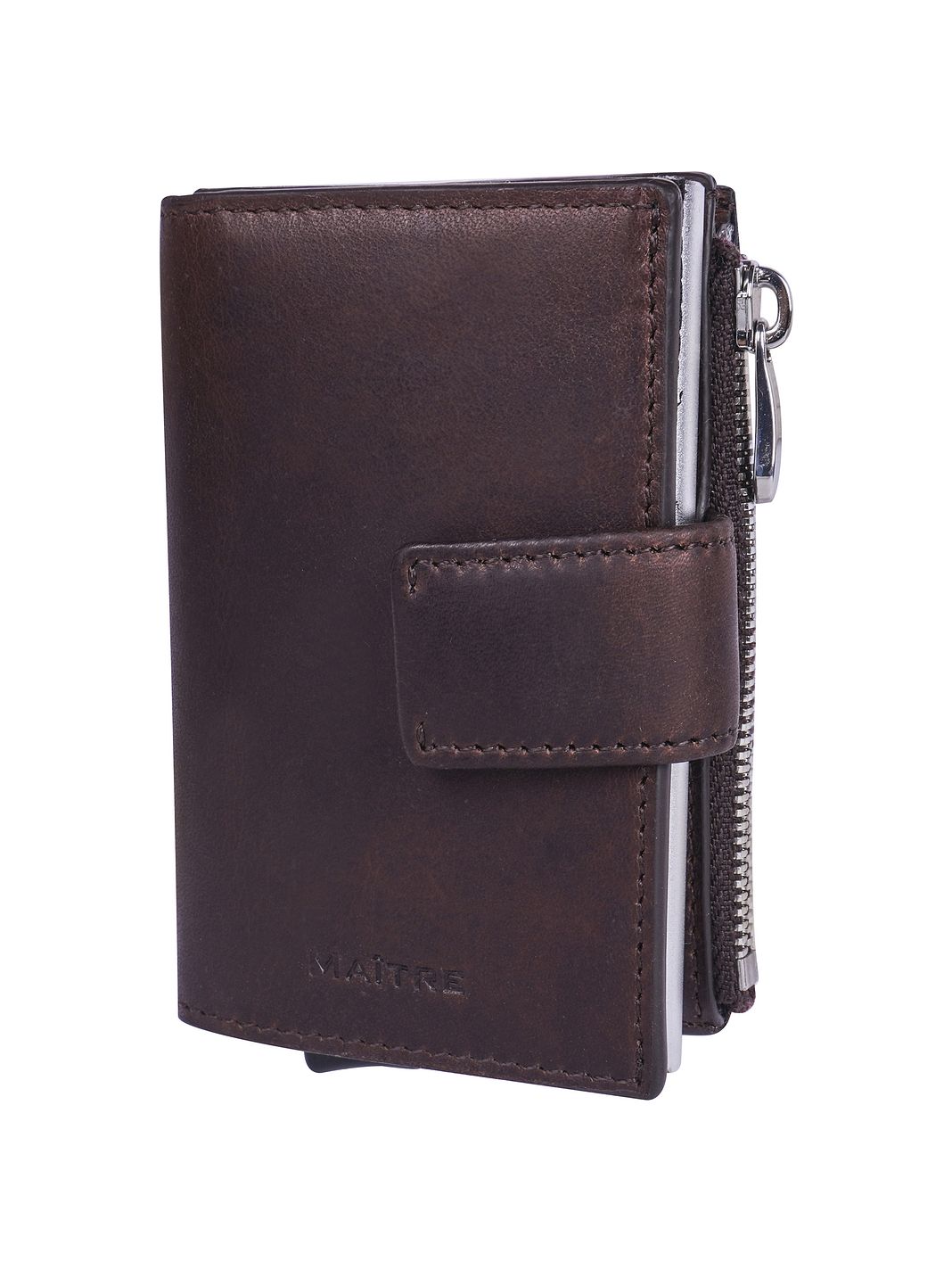 Maître Birkheim C-Four Custodia per carta di credito Protezione RFID Vera Pelle 6.5 cm