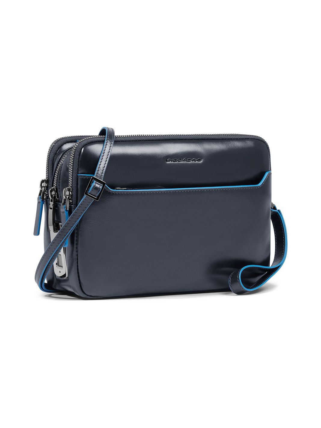 Piquadro Blue Square Borsa a tracolla Vera Pelle 23 cm