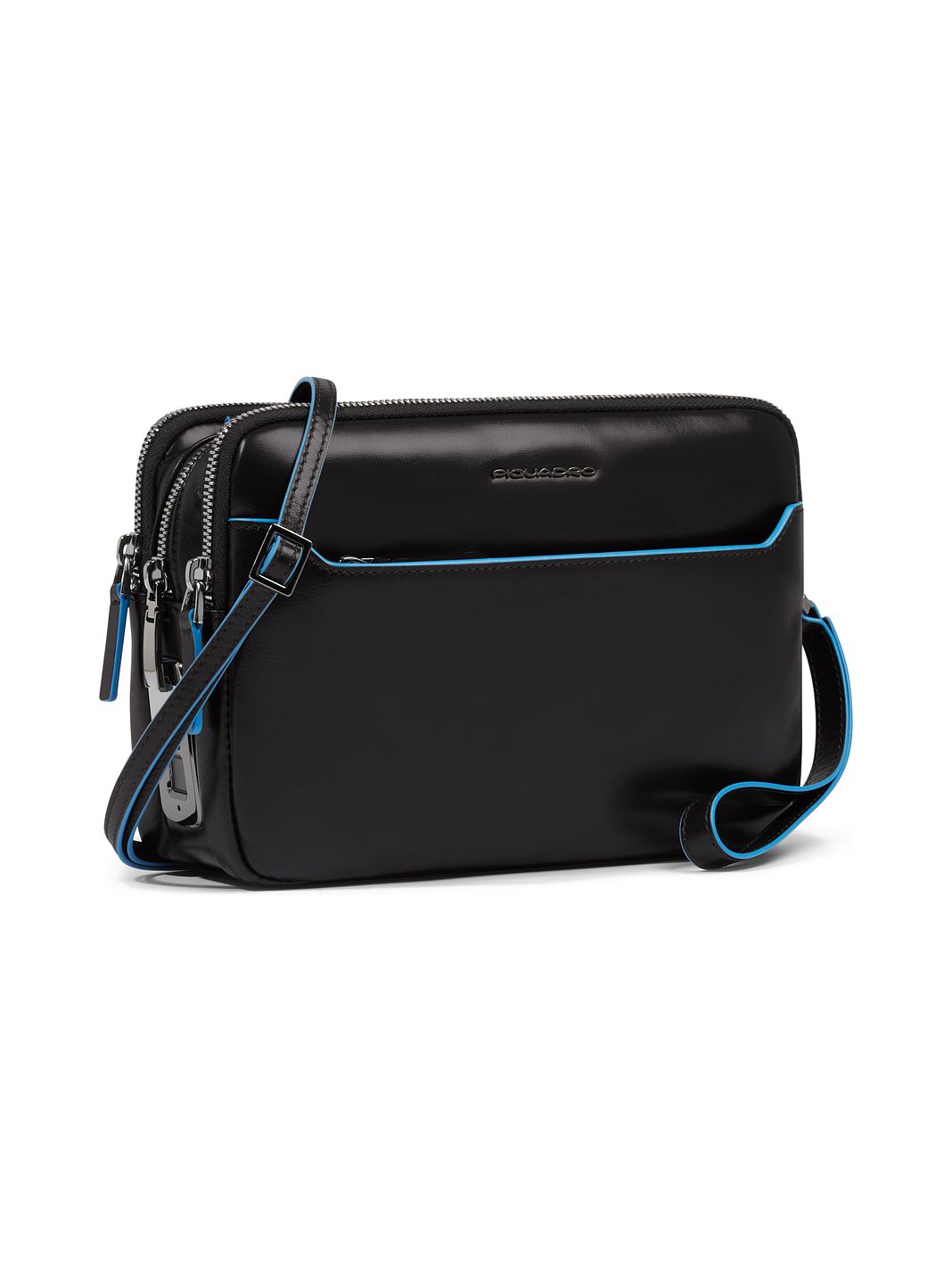 Piquadro Blue Square Bolsa de hombro Piel natural 23 cm