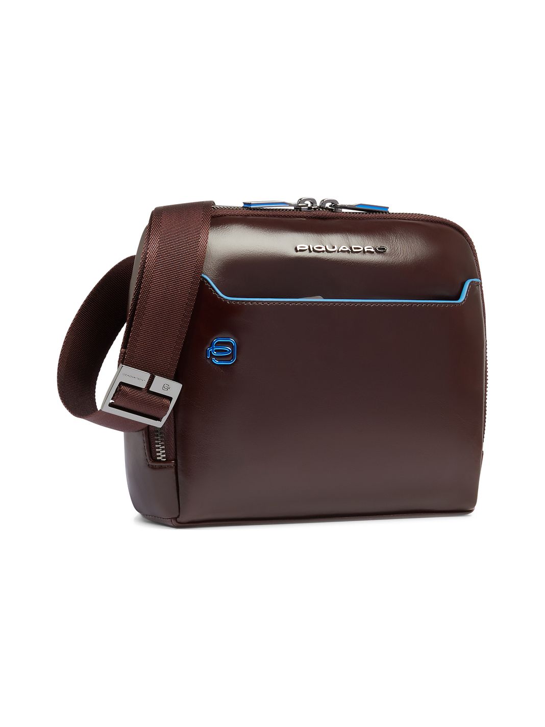 Piquadro Blue Square Borsa a tracolla Vera Pelle 21 cm