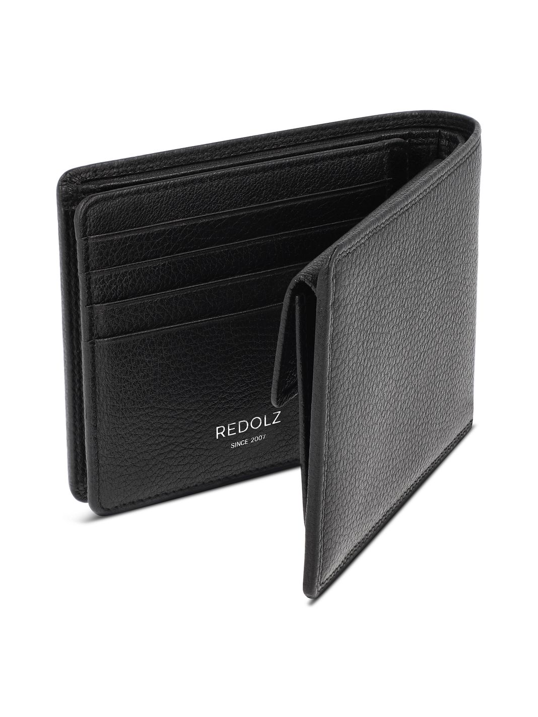 Redolz Portafoglio Leather Essentials QF in pelle RFID, 12 cm, apribile, con scomparto con cerniera Redolz Portafoglio Leather Essentials QF in pelle RFID, 12 cm, apribile, con scomparto con cerniera
