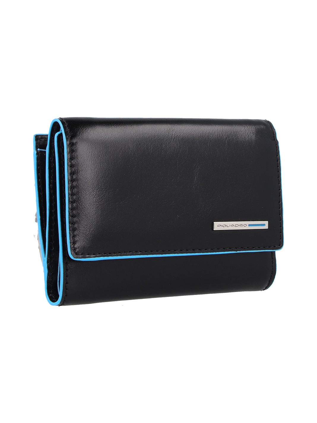 Piquadro Blue Square Portafoglio Protezione RFID Vera Pelle 12 cm Piquadro Blue Square Portafoglio Protezione RFID Vera Pelle 12 cm