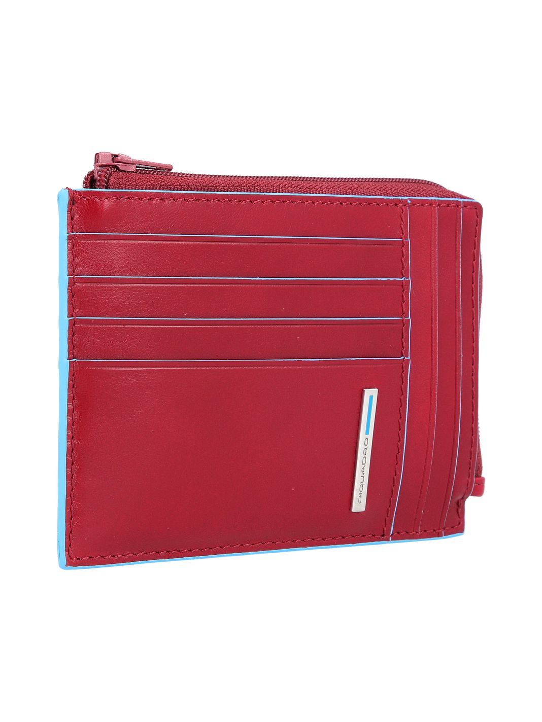 Piquadro Blue Square Custodia per carta di credito Protezione RFID Vera Pelle 12 cm Scatola regalo Piquadro Blue Square Custodia per carta di credito Protezione RFID Vera Pelle 12 cm Scatola regalo