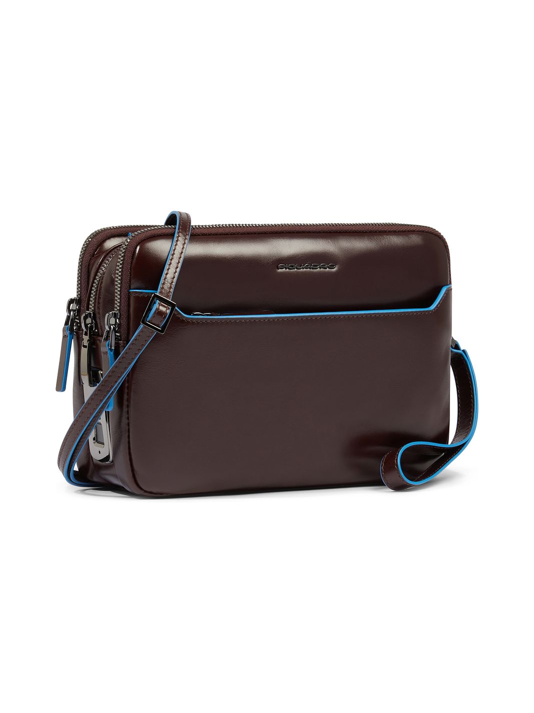 Piquadro Blue Square Borsa a tracolla Vera Pelle 23 cm
