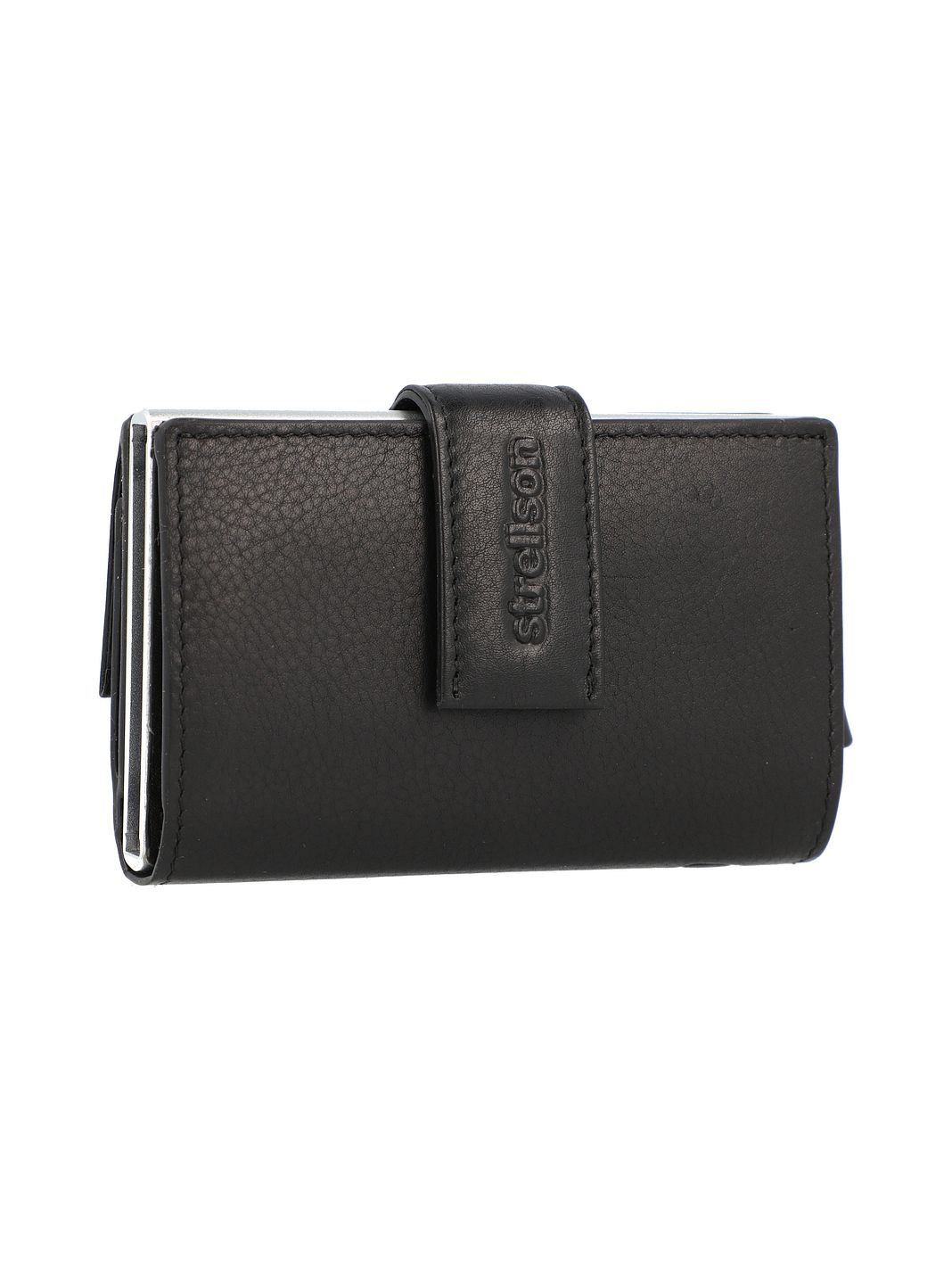 Strellson Carter c-three Custodia per carta di credito Protezione RFID Vera Pelle 7 cm
