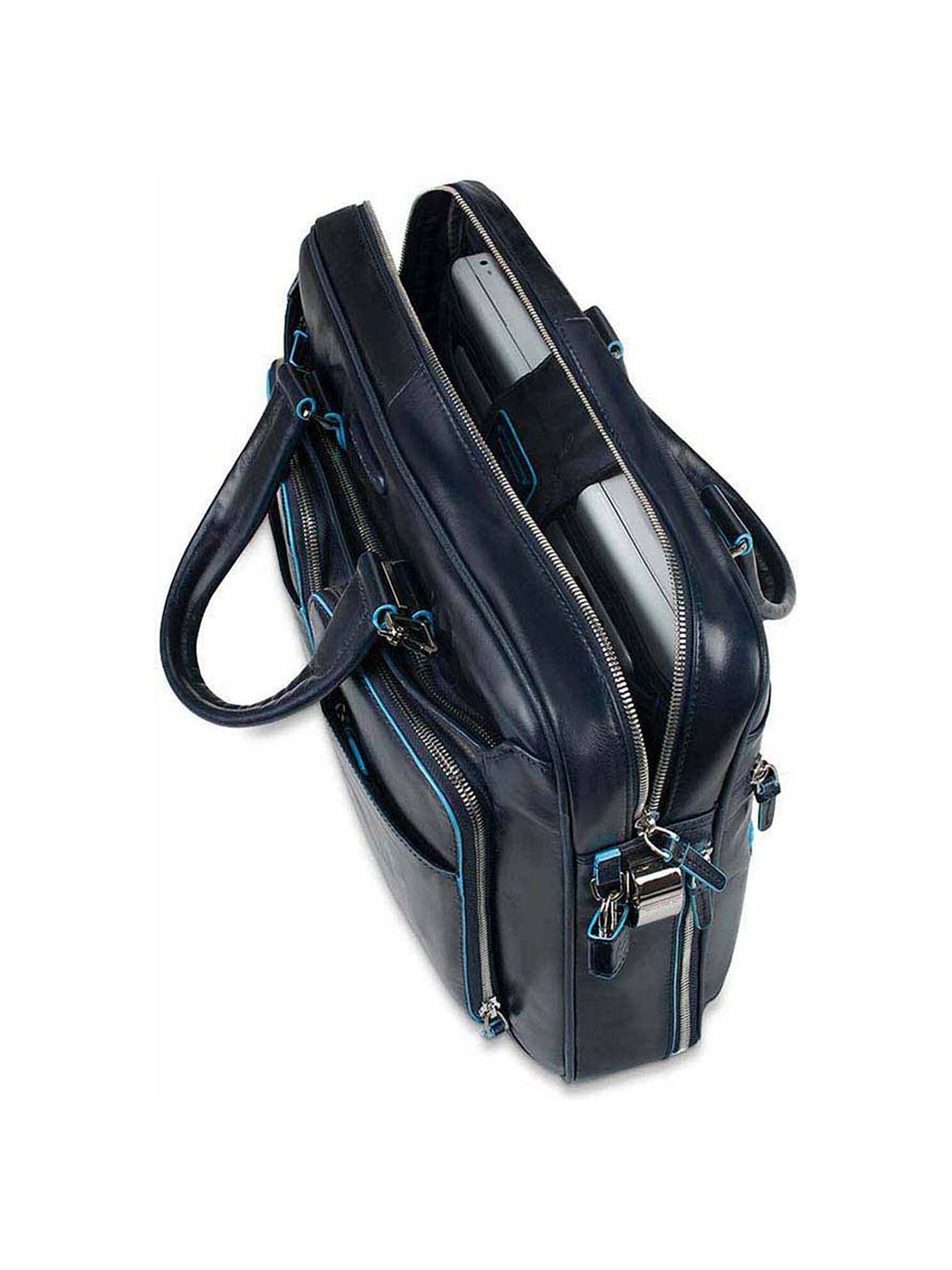 Piquadro Blue Square Valigetta Vera Pelle 39 cm Vano porta PC