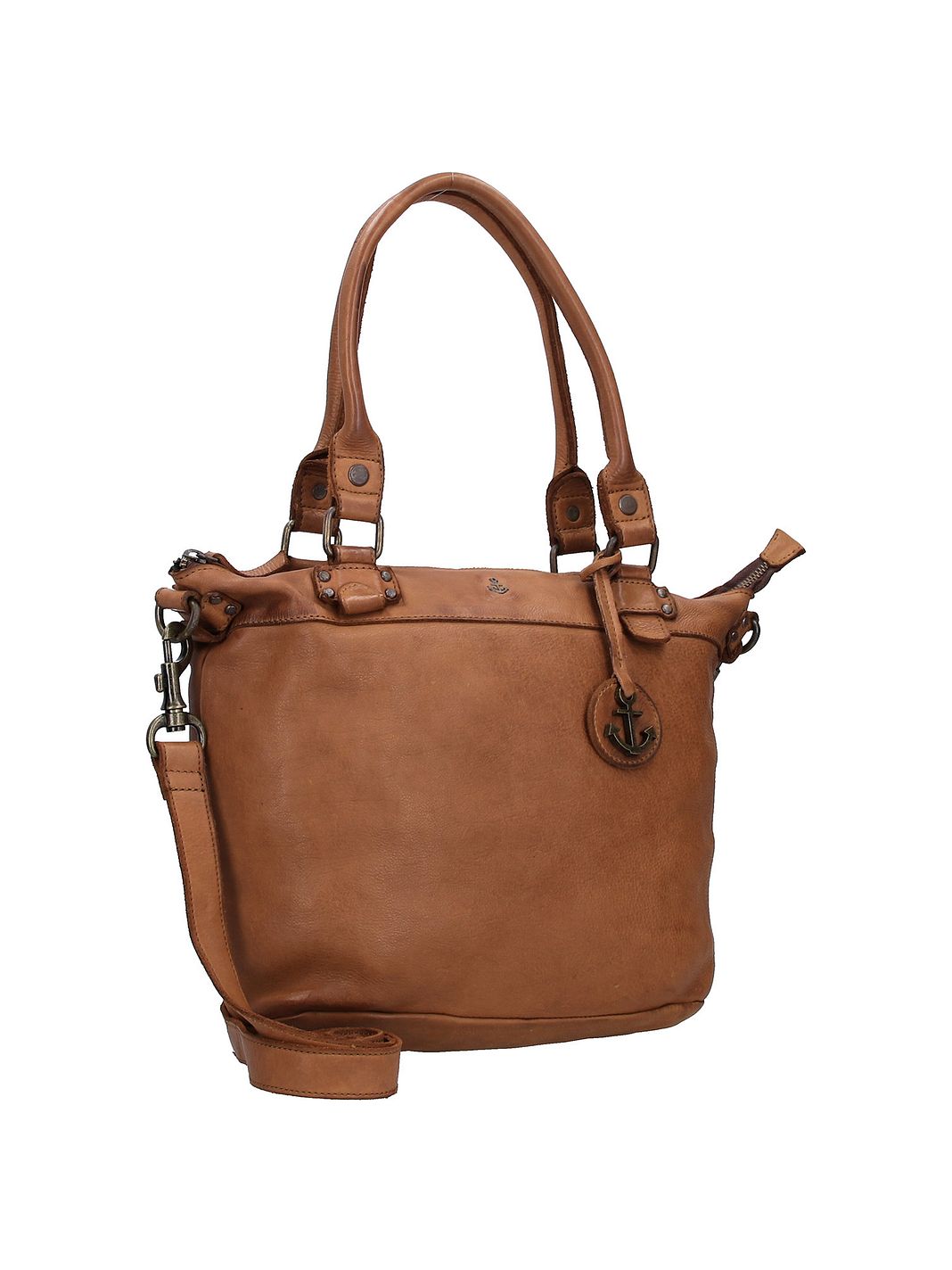 Harbour 2nd Anchor Love Bianca Borsa a spalla Vera Pelle 34 cm Harbour 2nd Anchor Love Bianca Borsa a spalla Vera Pelle 34 cm