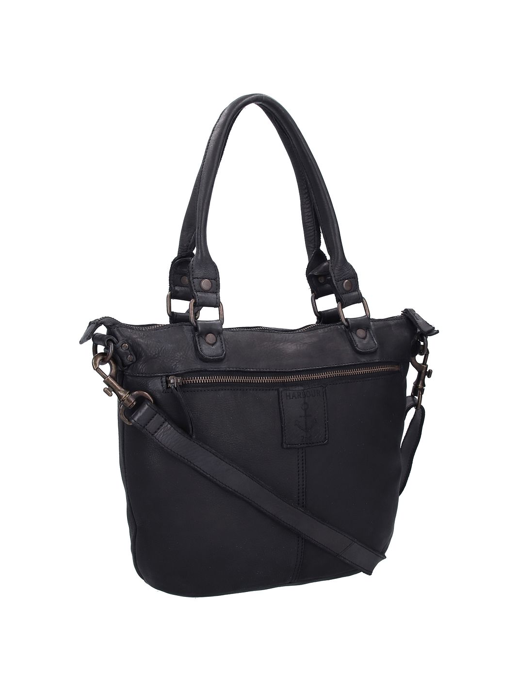 Harbour 2nd Anchor Love Bianca Borsa a spalla Vera Pelle 34 cm