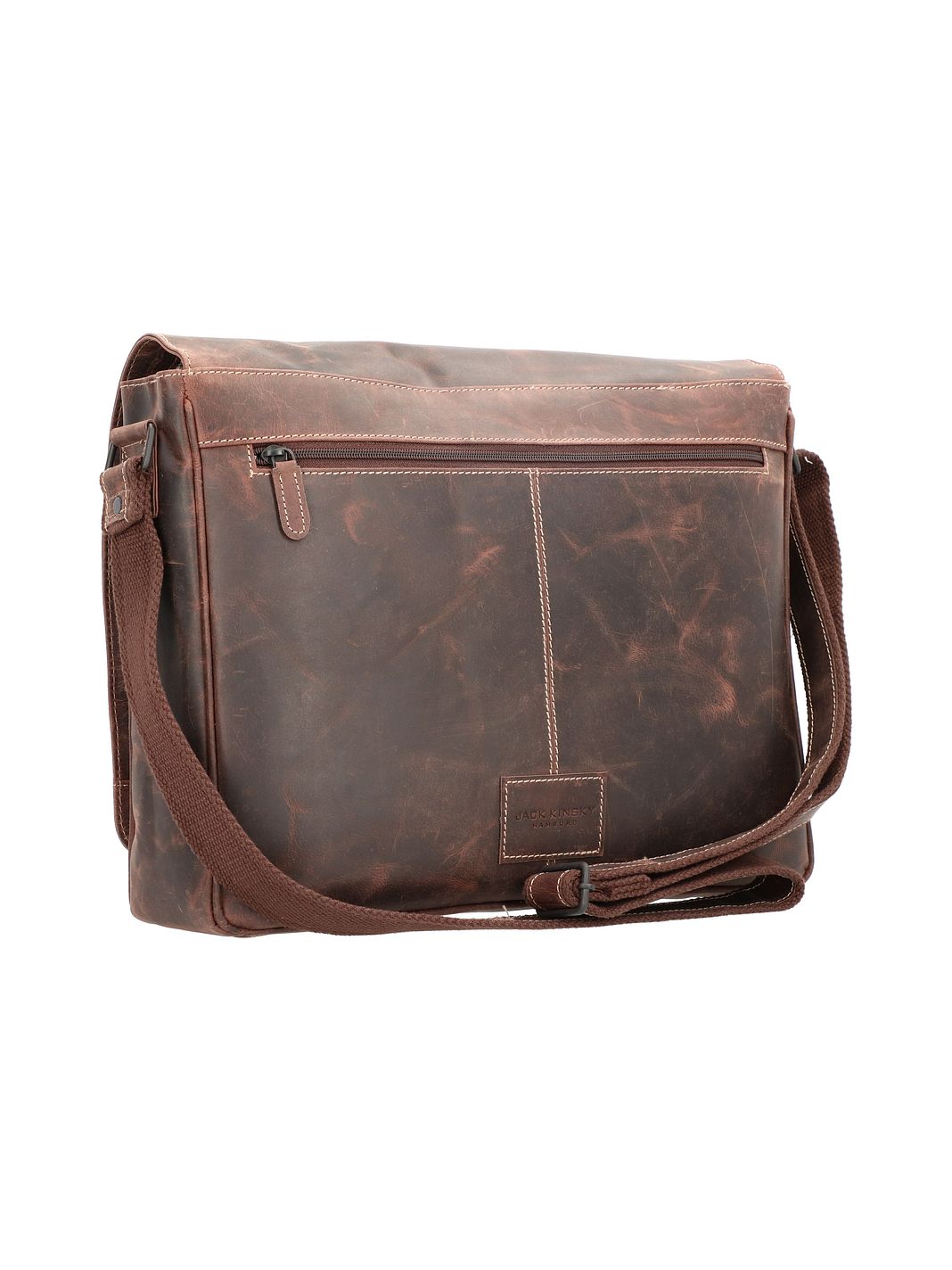 Jack Kinsky Baltimore Messaggero Vera Pelle 38 cm Jack Kinsky Baltimore Messaggero Vera Pelle 38 cm