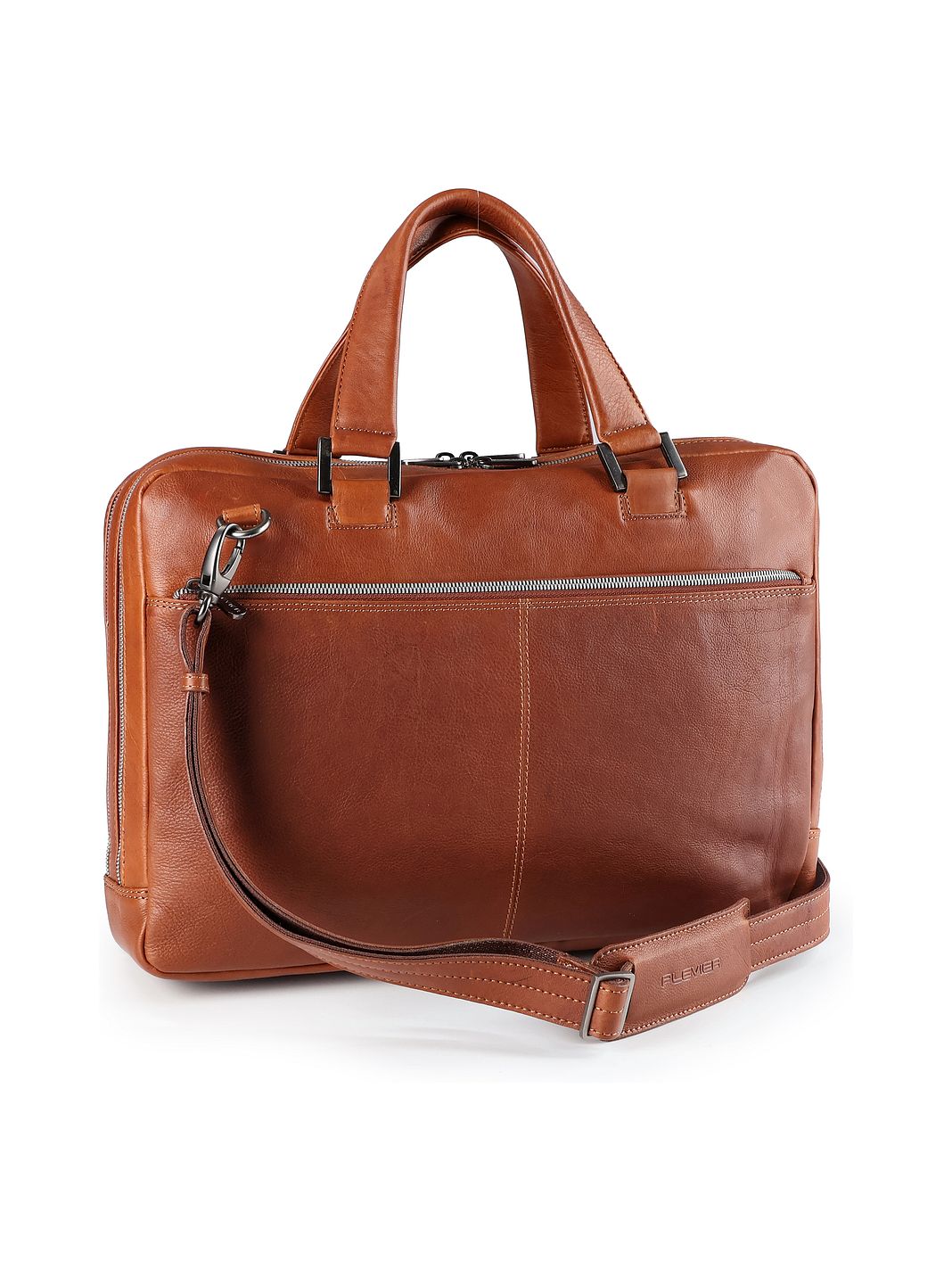 Plevier Vintage Larry Valigetta Vera Pelle 40 cm Vano porta PC Plevier Vintage Larry Valigetta Vera Pelle 40 cm Vano porta PC