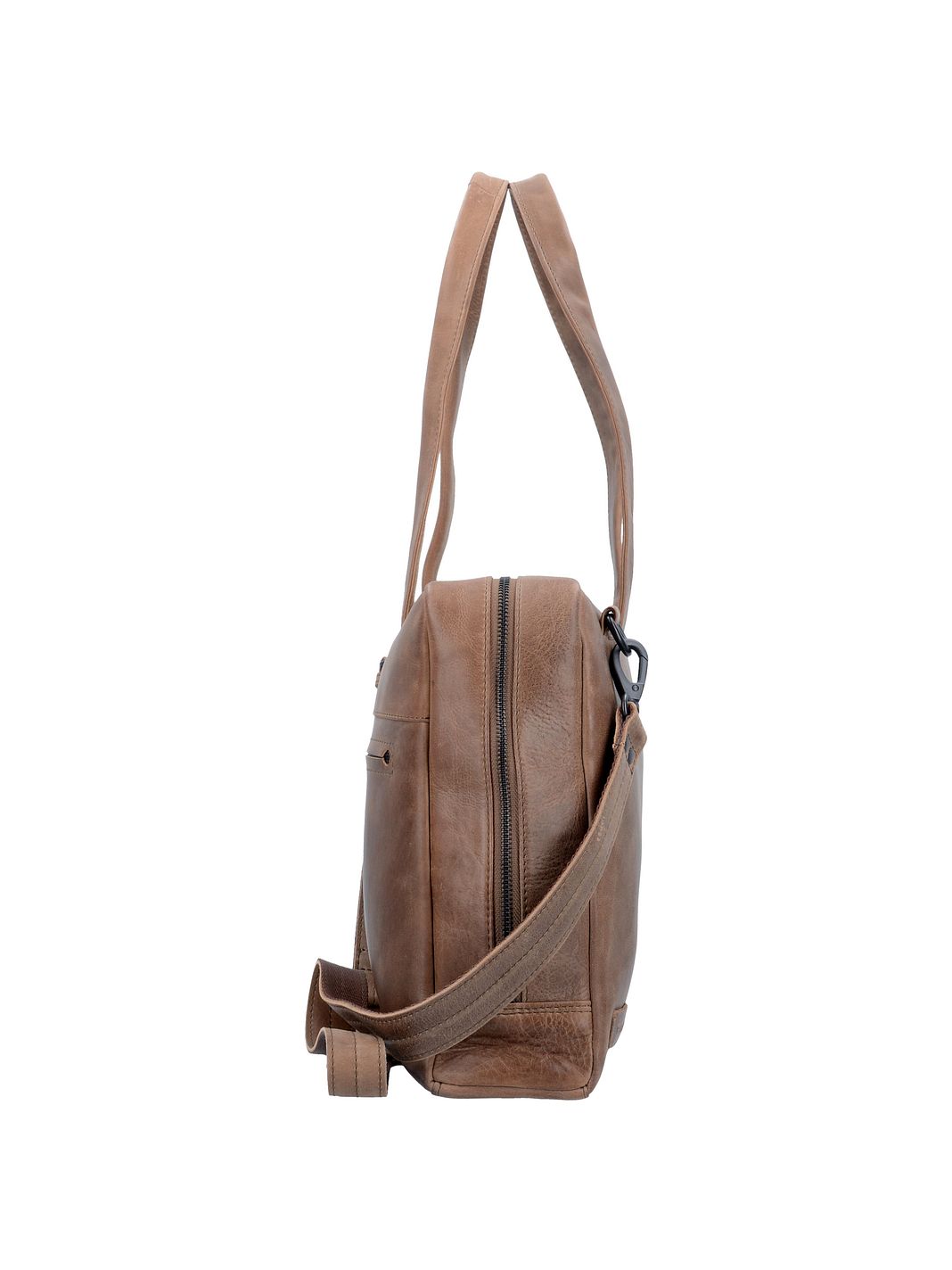 Plevier Pure Borsa a spalla Vera Pelle 43 cm Vano porta PC