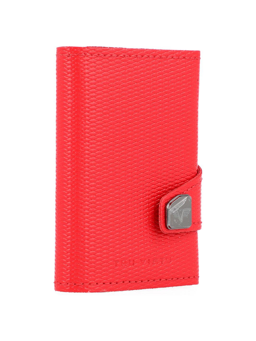 Tru Virtu Custodia per carta di credito Protezione RFID Vera Pelle 6.5 cm