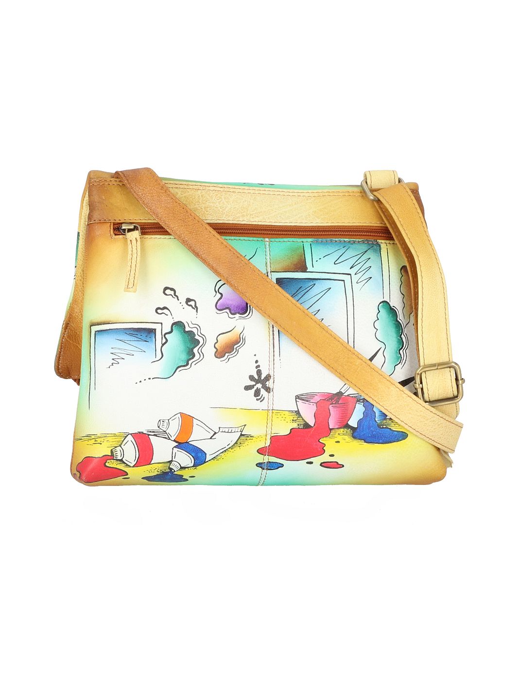 Greenland Nature Art+Craft Borsa a tracolla Vera Pelle 30 cm Greenland Nature Art+Craft Borsa a tracolla Vera Pelle 30 cm