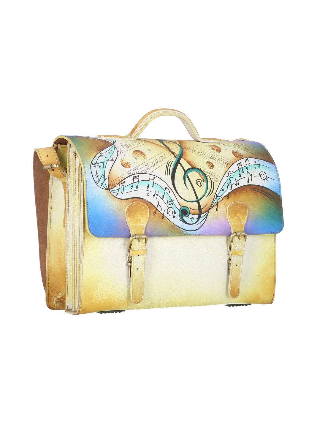Greenland Nature Art+Craft Valigetta Vera Pelle 41 cm Vano porta PC