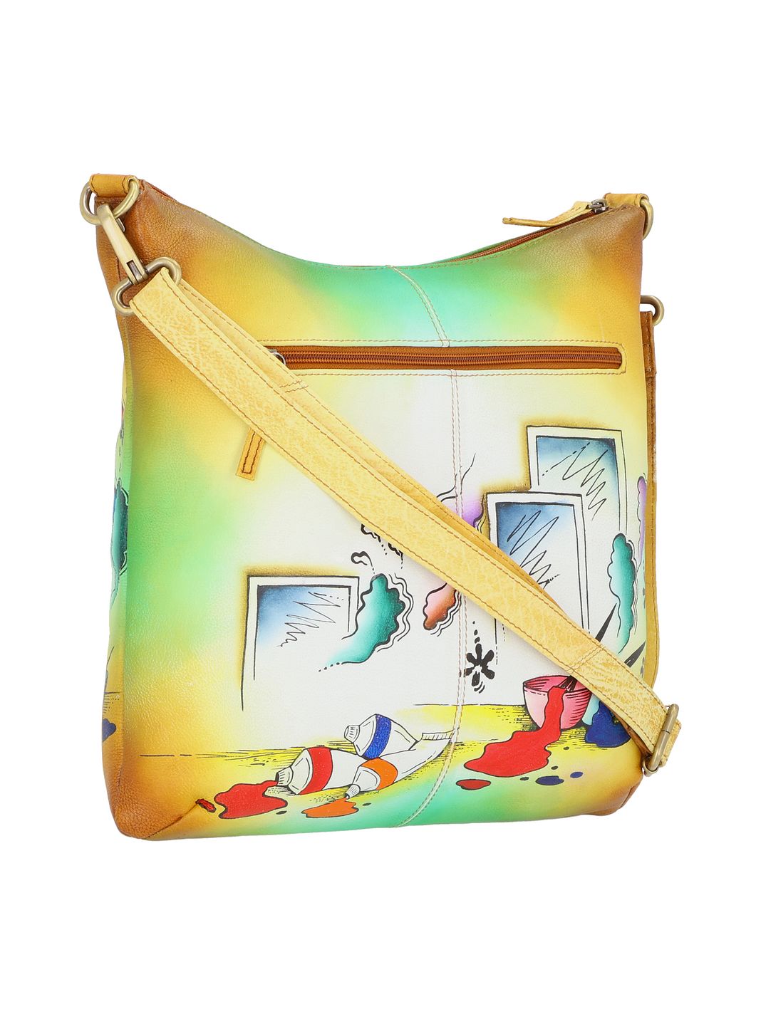 Greenland Nature Art+Craft Borsa a tracolla Vera Pelle 34 cm Greenland Nature Art+Craft Borsa a tracolla Vera Pelle 34 cm