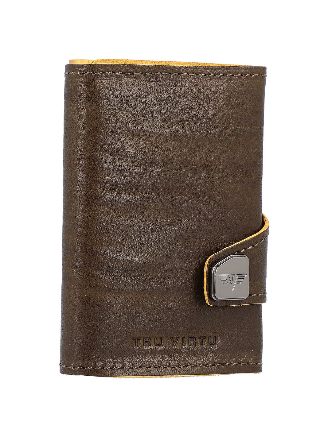 Tru Virtu Custodia per carta di credito Protezione RFID Vera Pelle 6.5 cm Tru Virtu Custodia per carta di credito Protezione RFID Vera Pelle 6.5 cm