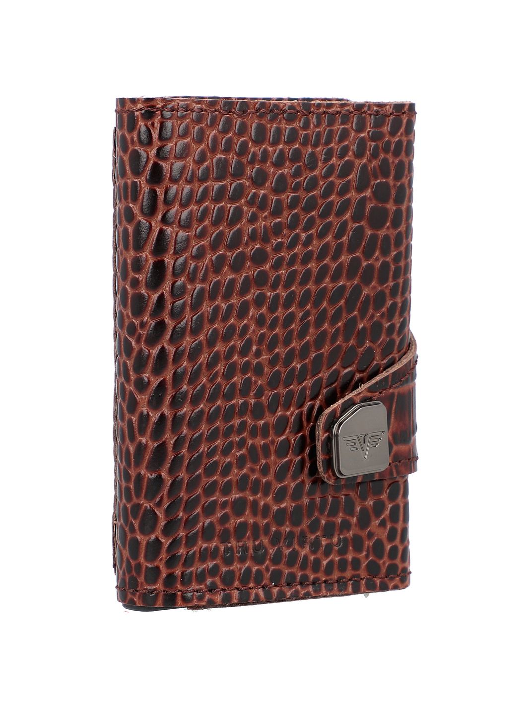 Tru Virtu Custodia per carta di credito Protezione RFID Vera Pelle 6.5 cm