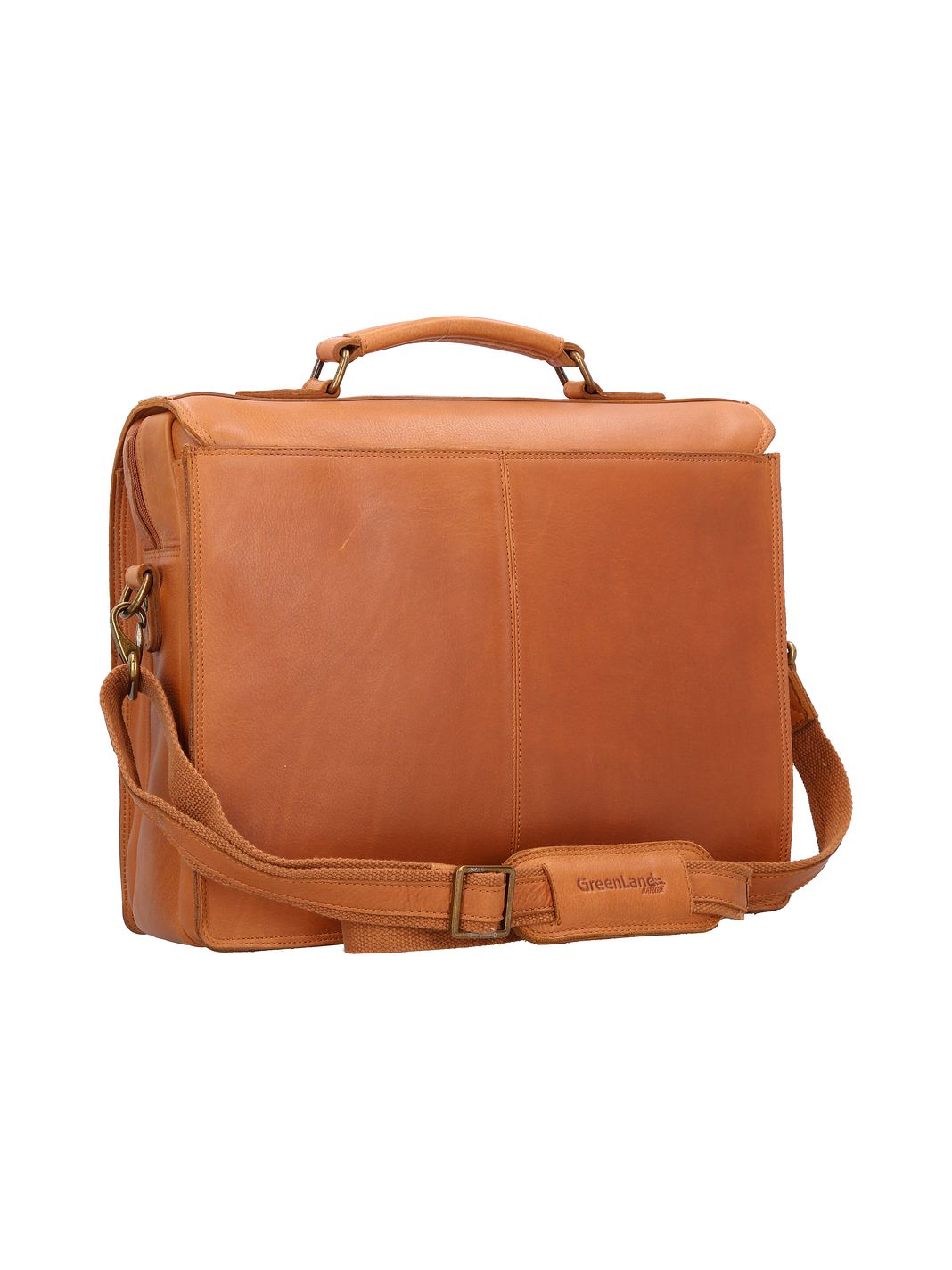 Greenland Nature Portfölj RFID-skydd Läder 40 cm Laptopfack