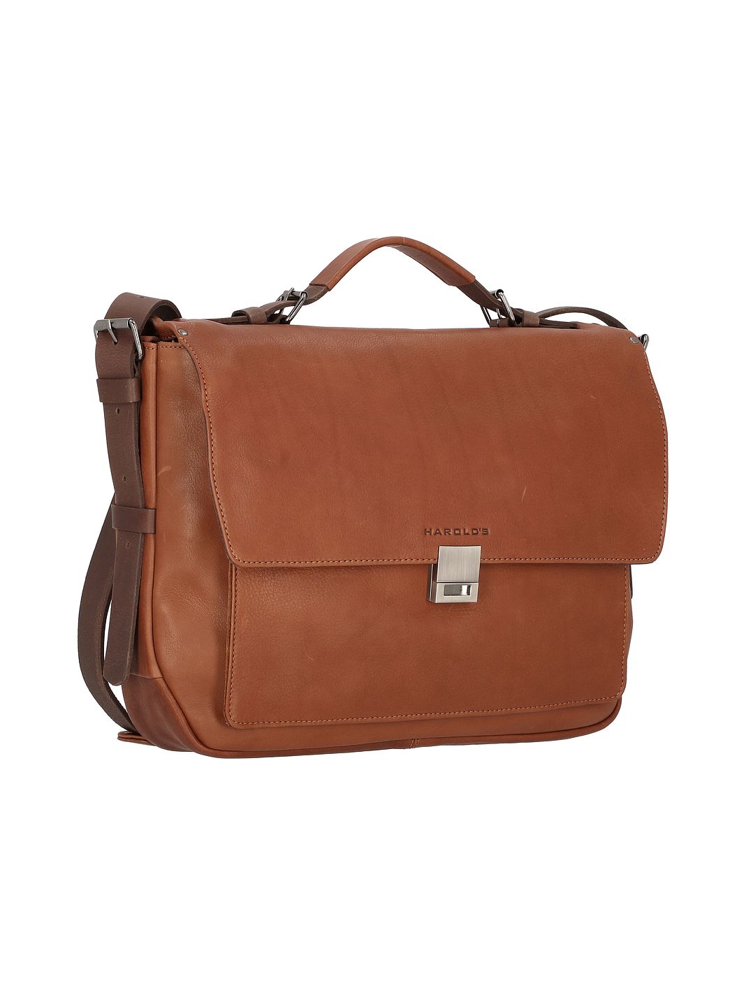 Harold's Valigetta Vera Pelle 37 cm Vano porta PC