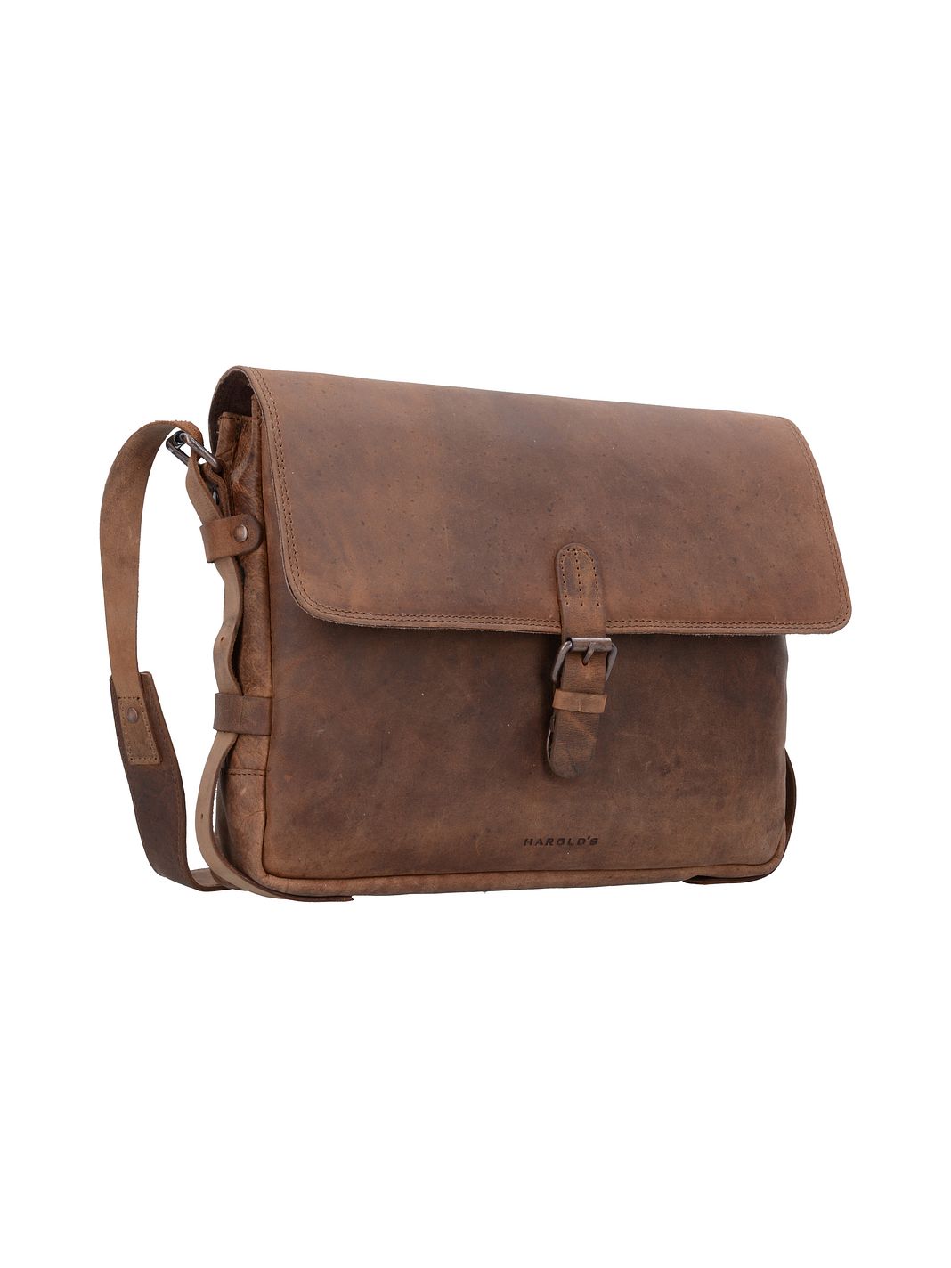 Harold's Antic Messaggero Vera Pelle 35 cm